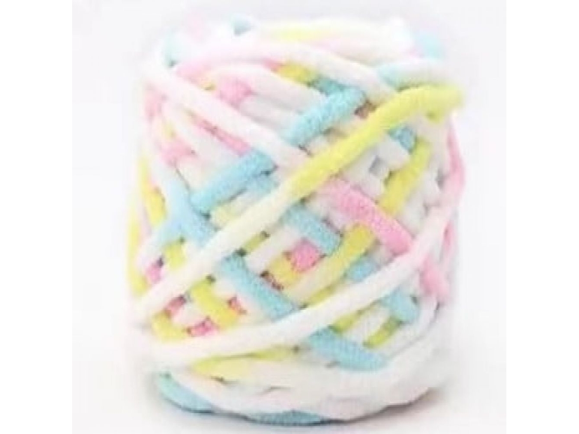 Vylara Hilo Grueso Suave 100g Para Tejer Y Crochet, Bufanda, Jersey, Alfombra Diy - Amarillo, Blanco, Azul, Rosa