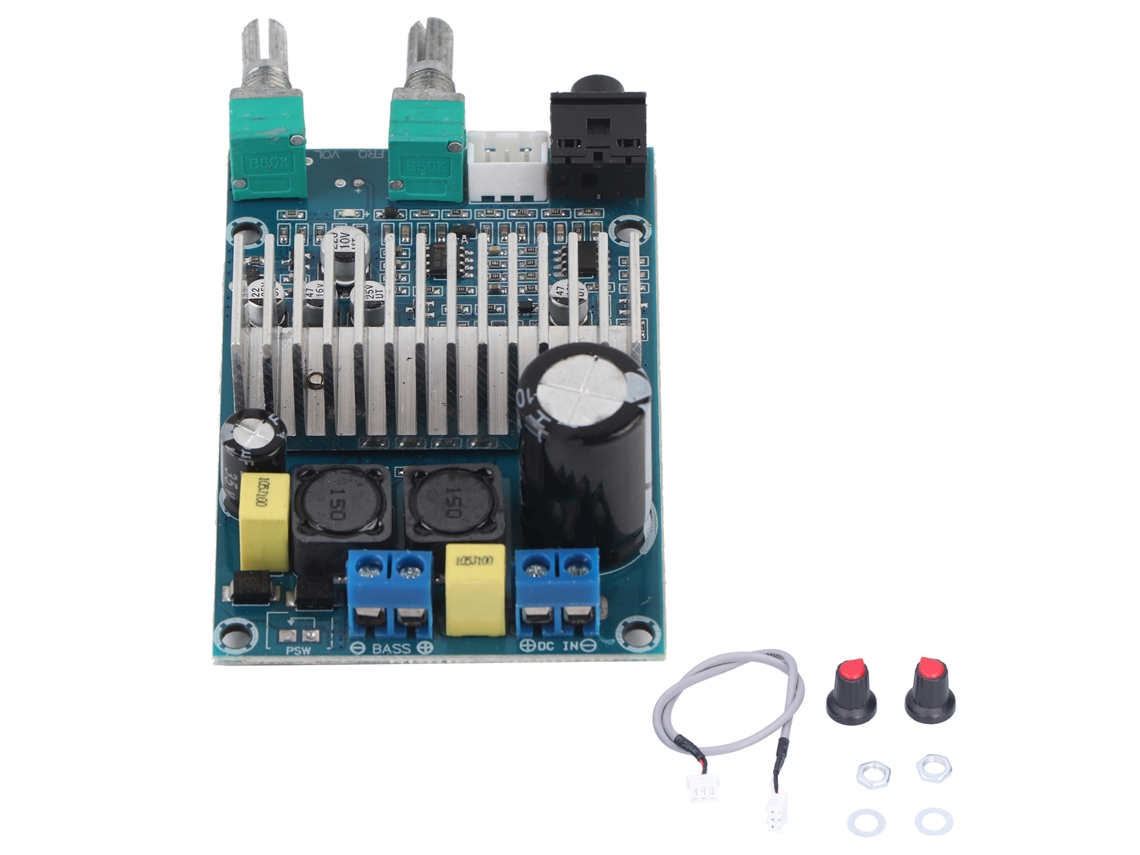 Amplificador de potencia digital para subwoofer, 100 W, económico, 12-24 V