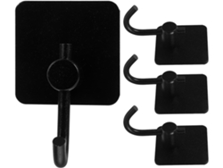 Ganchos Adhesivos Para Baño (4 Piezas), Ganchos De Pared De Acero Inoxidable Para Albornoces.
