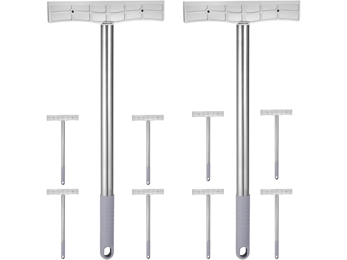 Juego De 10 Soportes Manuales Para Letreros De Acero Inoxidable, 40 Cm, Abrazadera Cuadrada De 5 Mm.