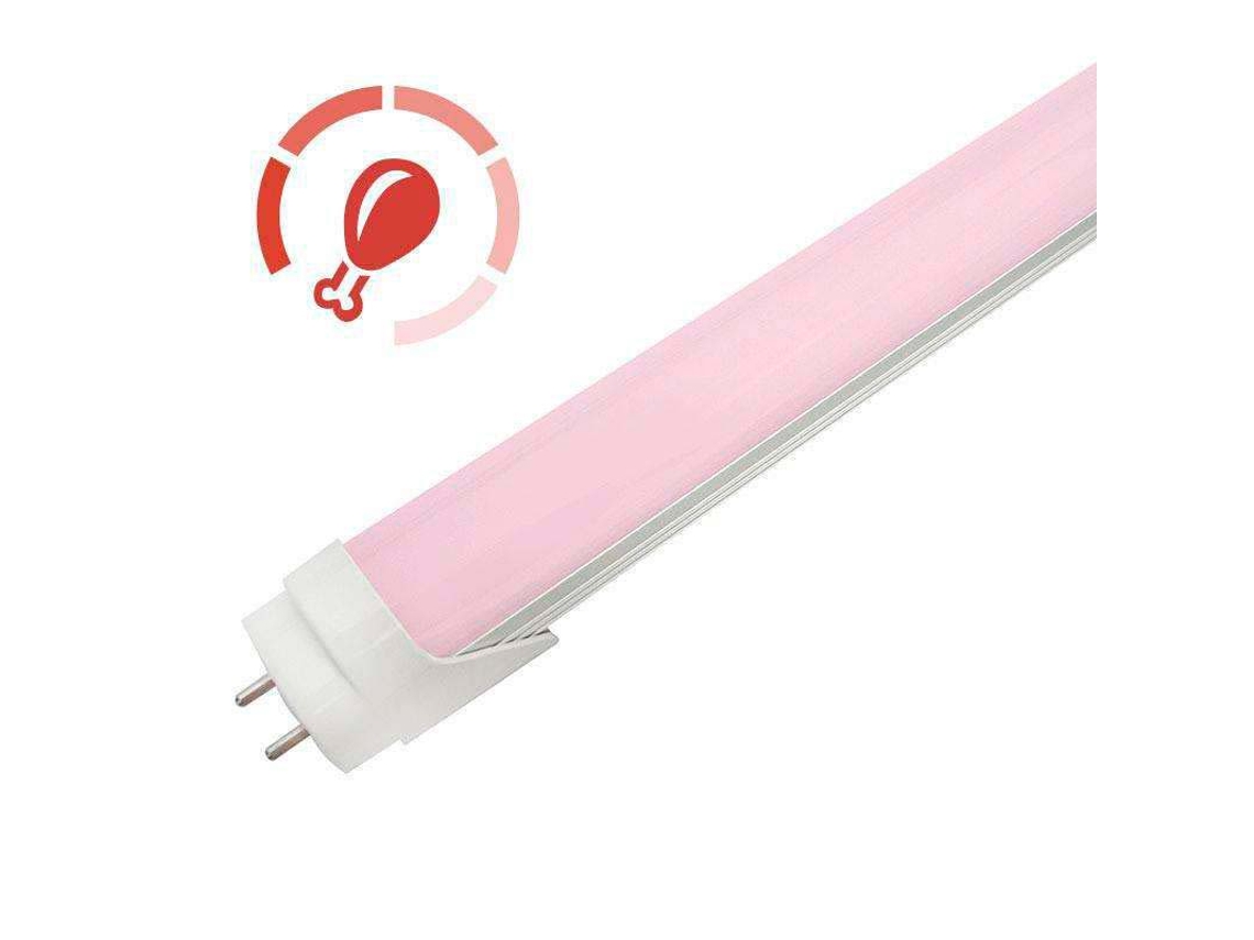 Tubo Led LEDBOX T8 especial Carnicerias, 9W, 60cm, Rosa/Magenta