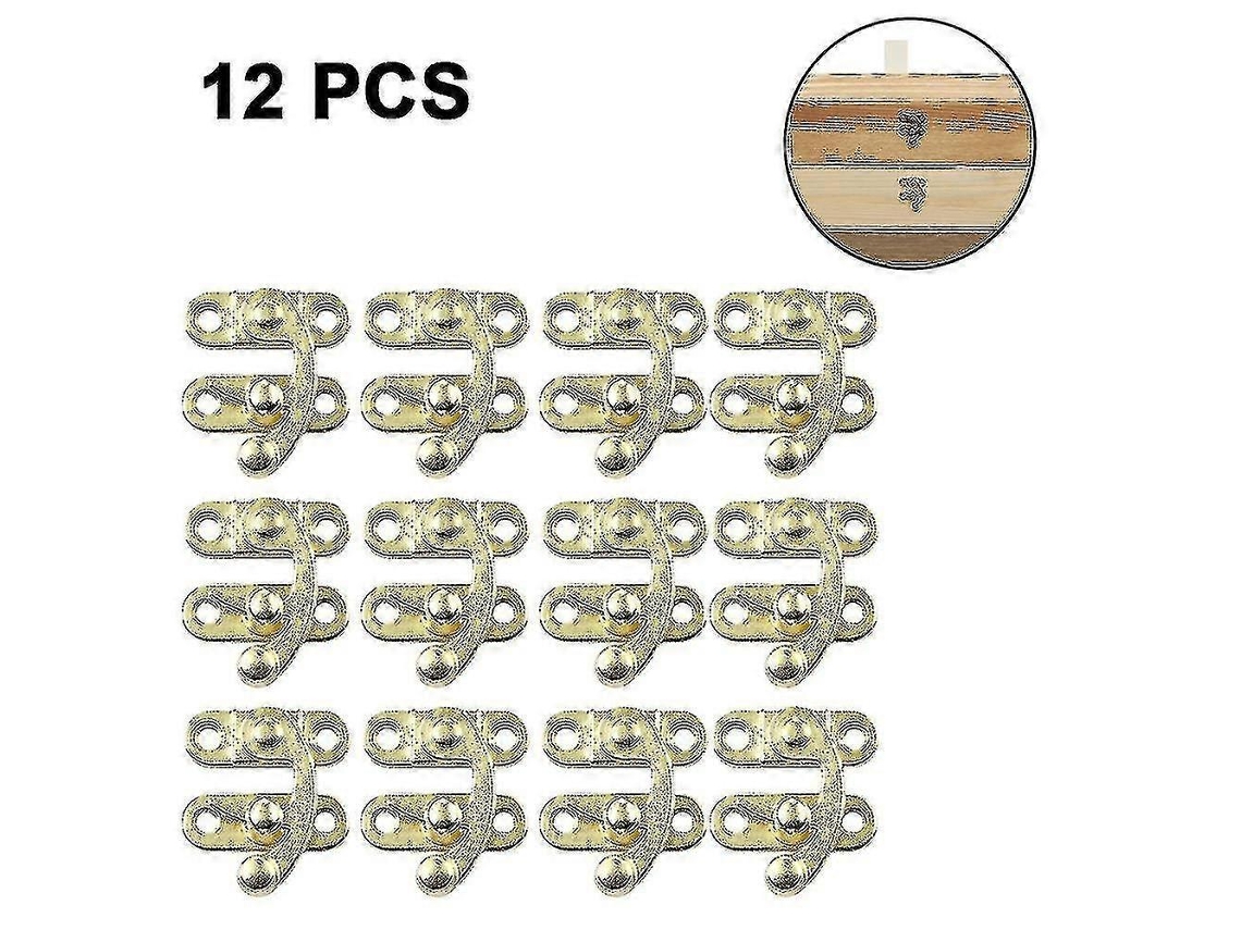 12 piezas de cerradura y cerrojo ornamental para joyero de madera