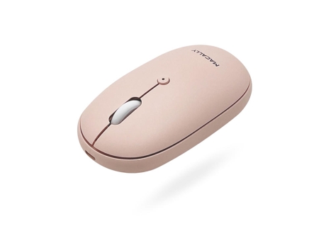 Ráton Bluetooth MACALLY Recarregável (Rosa)