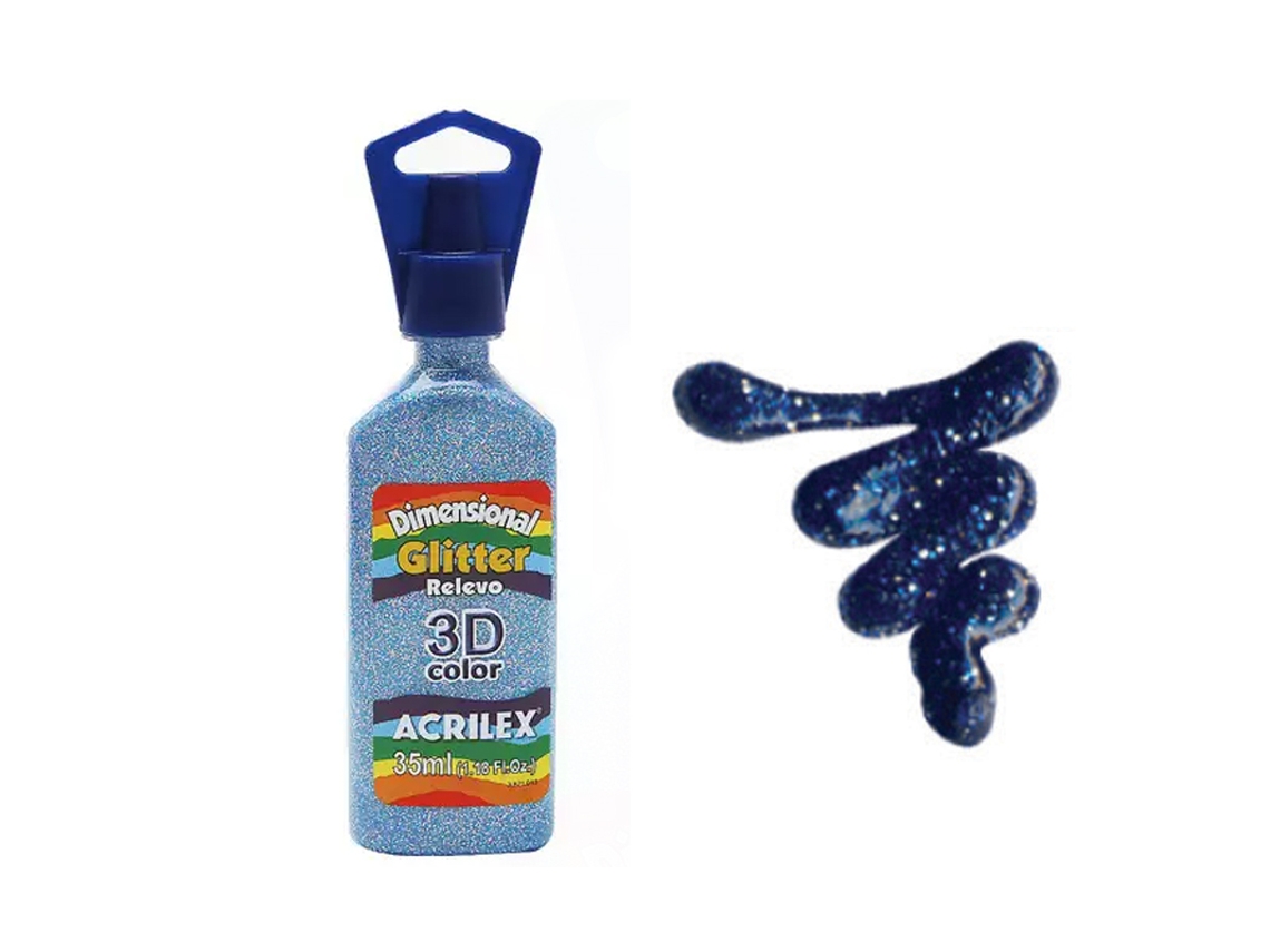 Dimensiones. Brillantina en relieve 3D 35 ml Sky Estr. 211 Acrílico