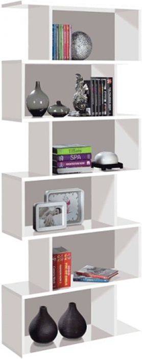 Estantes HABITDESIGN Athena (Blanco - Melamina - 80 x 192 x 25 cm)