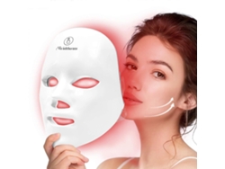 Mascarilla facial de terapia de luz roja, tratamiento facial LED 7+1, cuidado de la piel inalámbrico para usar en casa, regalo para mujeres GOKOCO