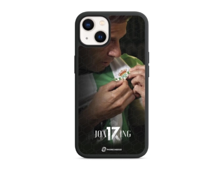 Funda PHONECASES3D iPhone 13 - Oficial Real Betis Fc (Piel Sintética - Negro)