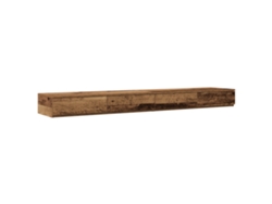 Mesa De Noche De Estilo Industrial Vidaxl Marrón Madera Maciza Recuperada (180x36.5x16.5cm)