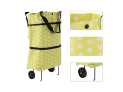 Bolsa de compras plegable multicolor con ruedas. GOKOCO