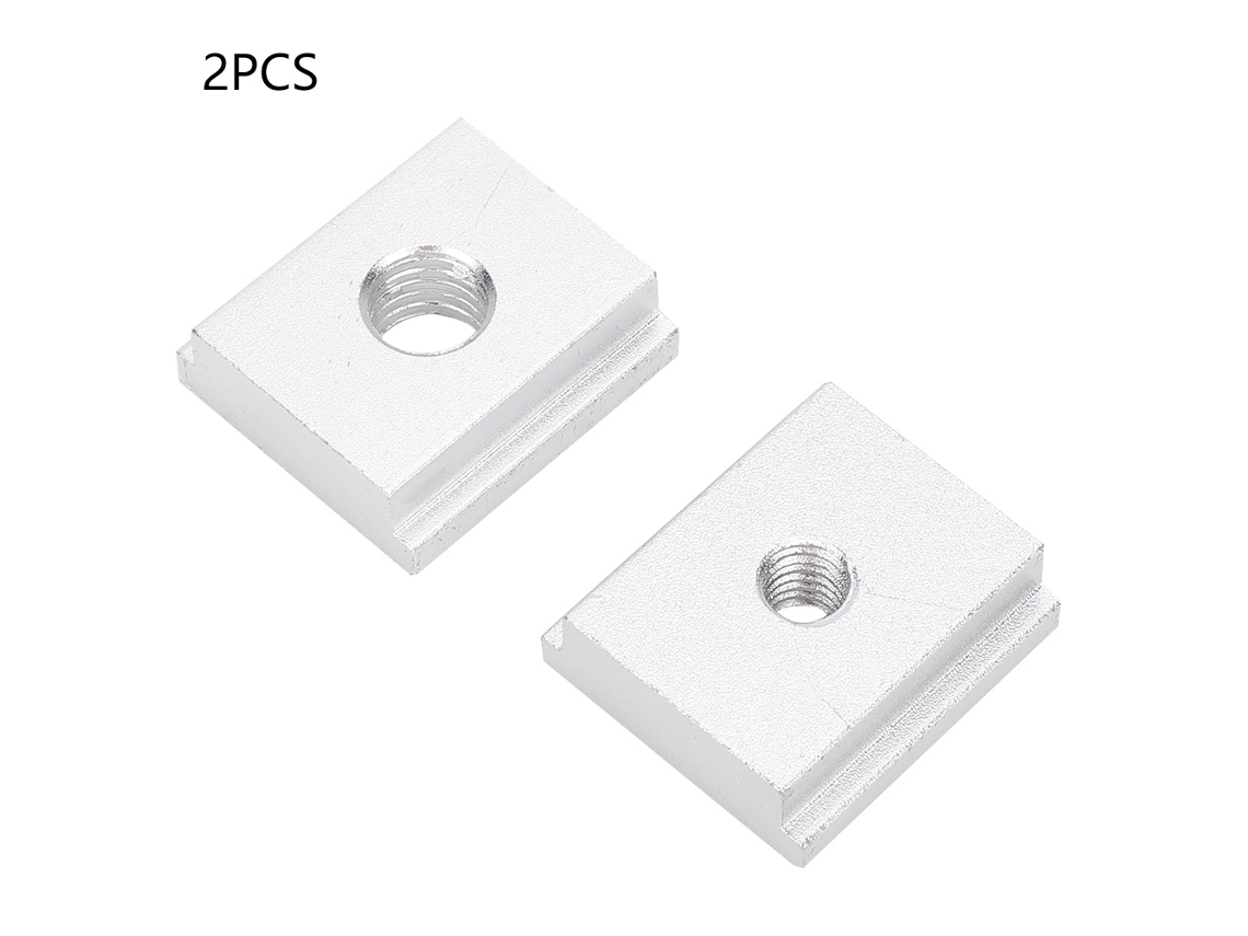 2 Piezas Bloque Deslizante De Aleación De Aluminio 25*23*8mm T-slider M6/m8 Para Ranura Deslizante 30/45