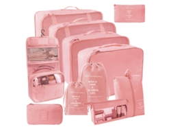 Organizador Cubos Empacar Maletas NEVEANCE Rosa (34x25x7cm)