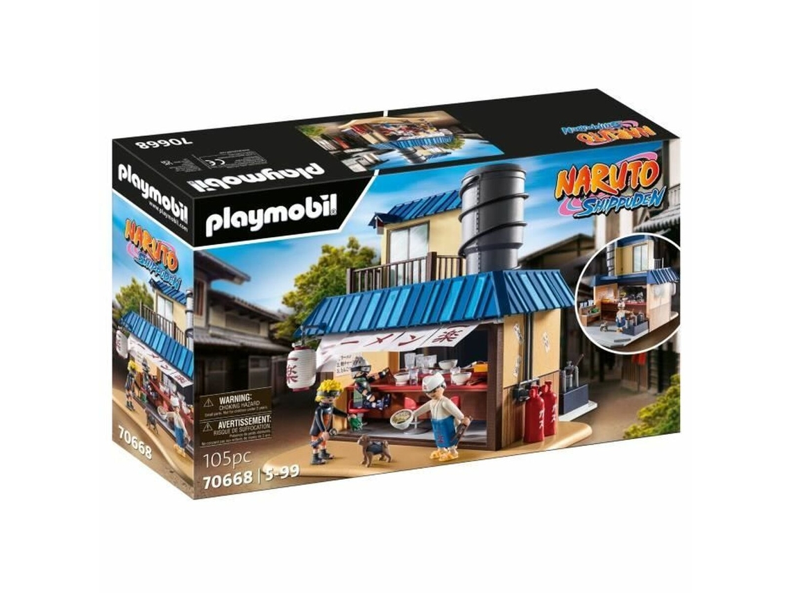 Playset PLAYMOBIL Naruto Shippuden: Ichiraku Ramen Shop 70668 105 Piezas