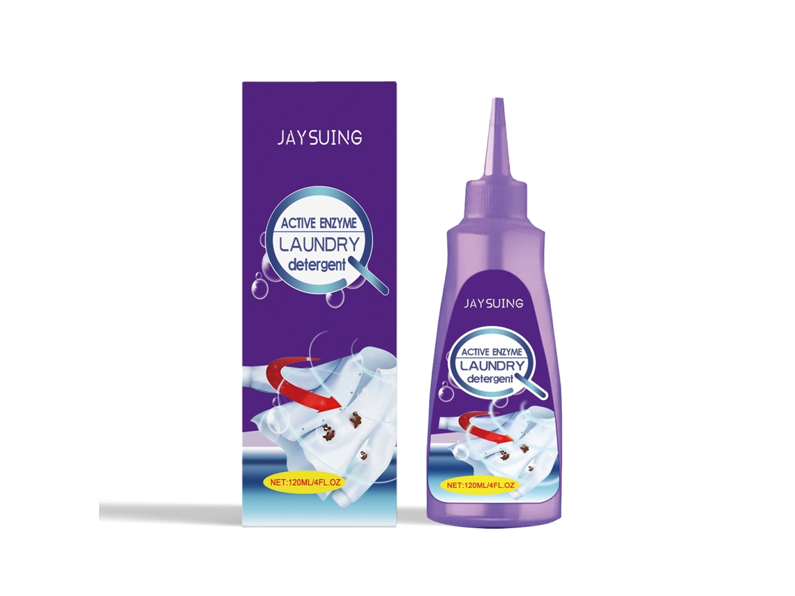 Detergente para ropa con enzimas activas para una limpieza profunda.
