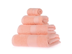 Homescapes Turkish Cotton Peach Bath Towel Set