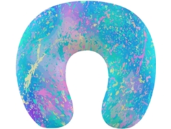 Almohada Viaje Forma Salpicaduras Espuma Viscoelástica Viscoelástica Fácil Relajación Cómodos
