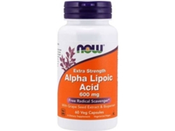 Complemento Alimentar NOW Ácido Alfa Lipóico (60 cápsulas vegetais)