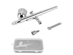 Kit De Aerógrafo De Acero Inoxidable, Pluma De Pintura De Doble Acción, Precisa Para Tatuajes Temporales En Pastel.