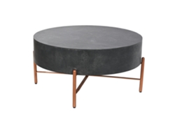 Mesa Centro Mango Metal Negro 90x90x45cm