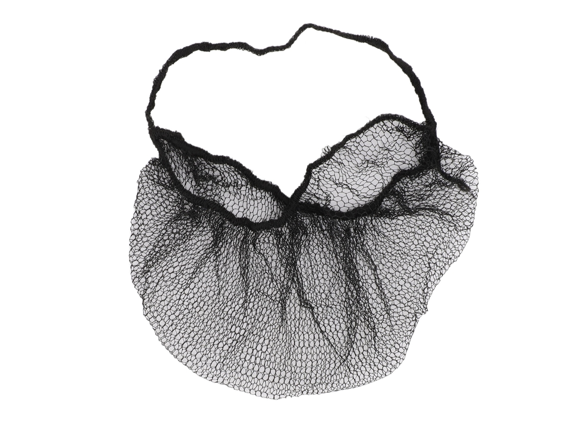 100pcs Redes Barbilla Desechables Para Trabajo Seguro, Nylon Ligero Y Transpirable, Ideal Para Restaurantes Y Laboratorios
