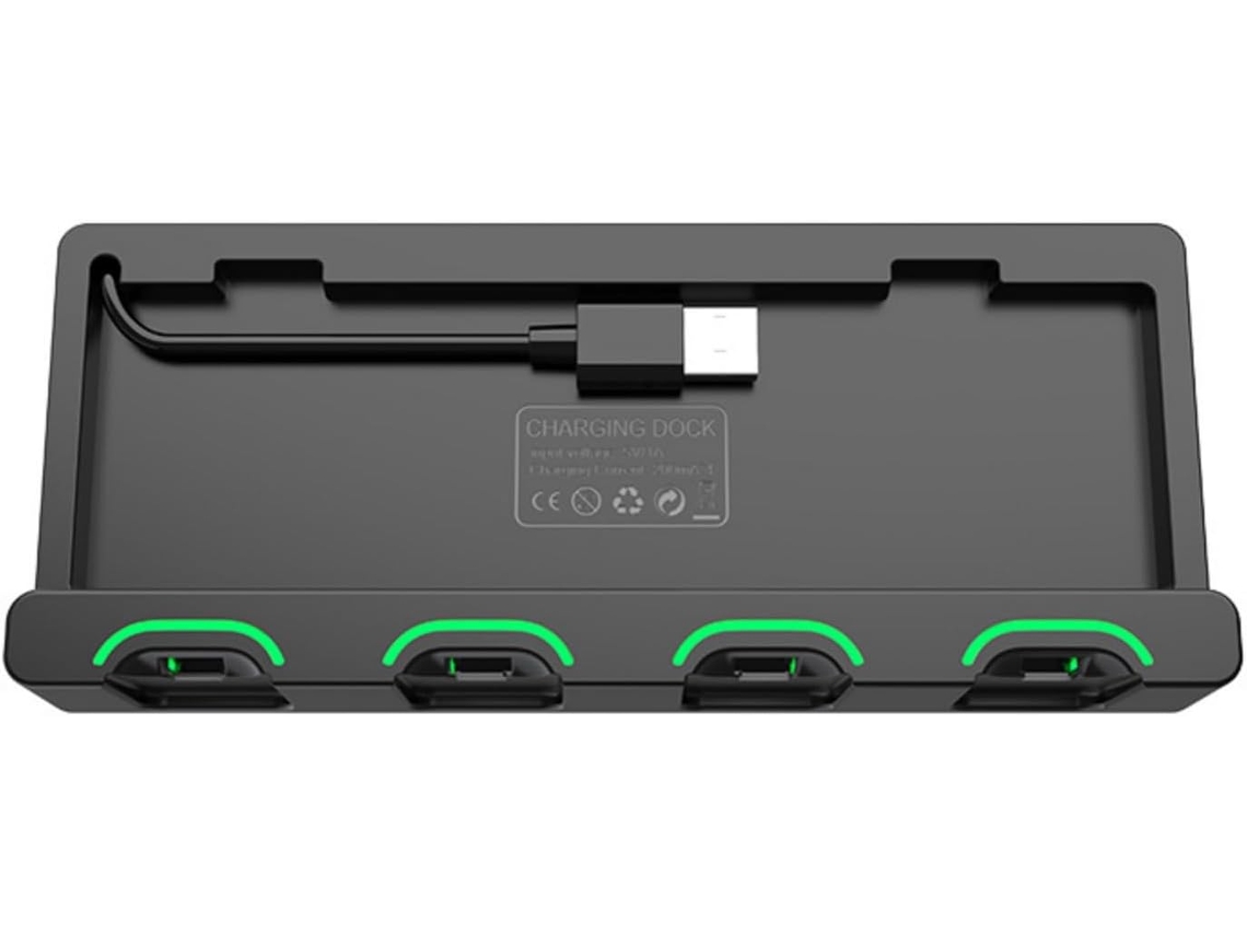 Estación De Carga Eficiente De 4 Puertos Para Conmutadores Y Controladores Con Tecnología Segura.
