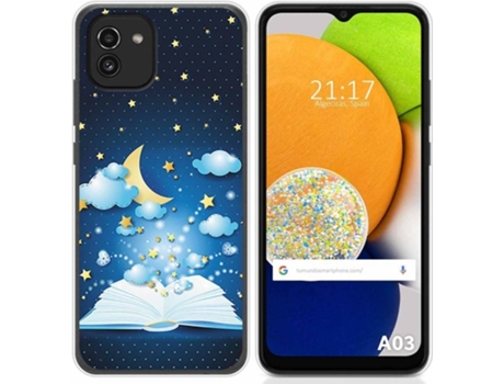 Carcasa para Samsung Galaxy A03 TUMUNDOSMARTPHONE Dibujos Libro Cuentos Multicolor