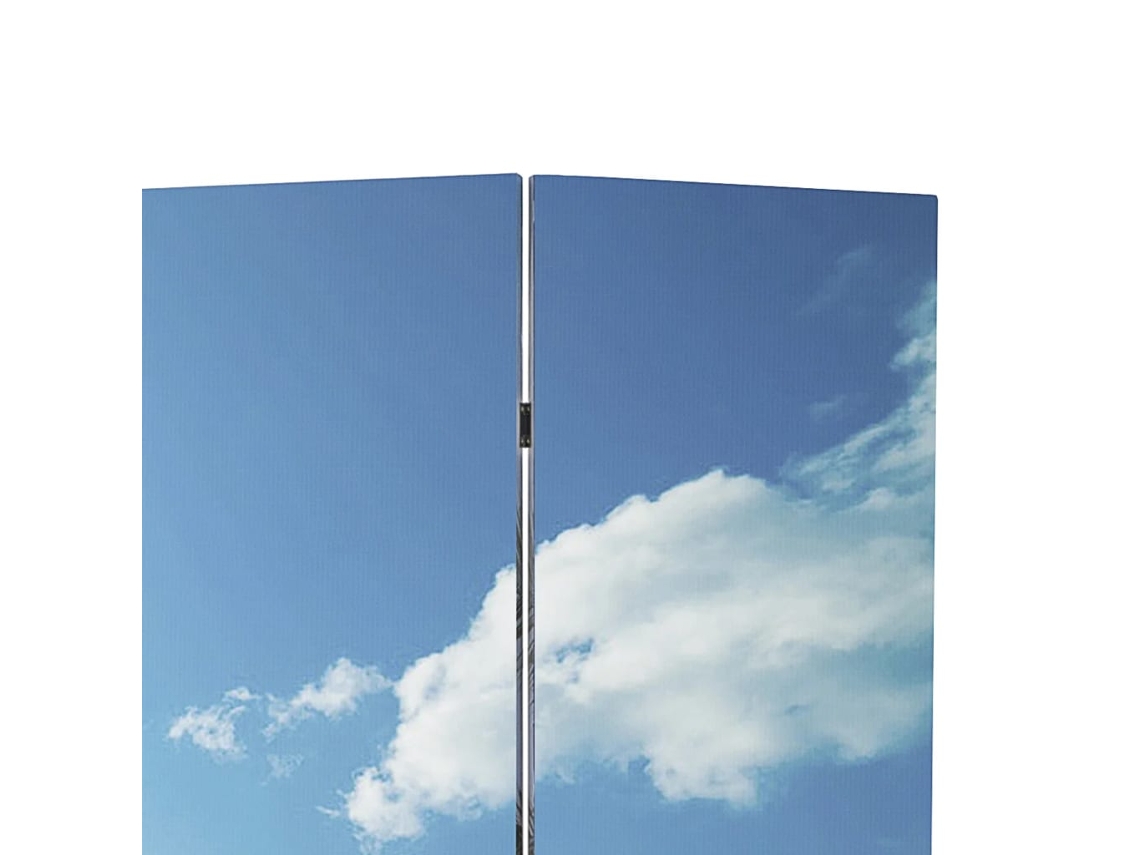 Biombo plegable | Separador de ambientes | Separador de espacios con estampado playero 217x170 cm