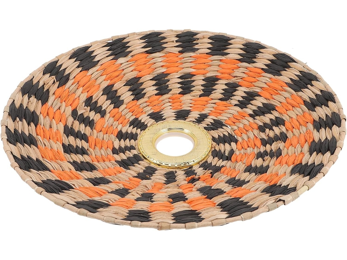 Papel Tejido De 35 Cm, E27, Estilo Retro Y Ligero, Accesorio De Iluminación Para Interiores, Compatible Con Lámparas.