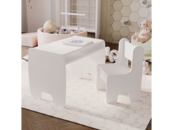 Conjunto de mesa y sillas infantiles TIMI - Blanco