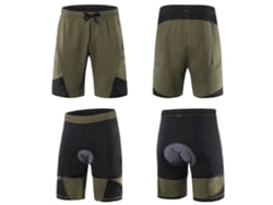 Calcinha Ciclismo Masculina 2 Em 1 Com Espuma Respirável Shorts De Treino Biking Com Bolso