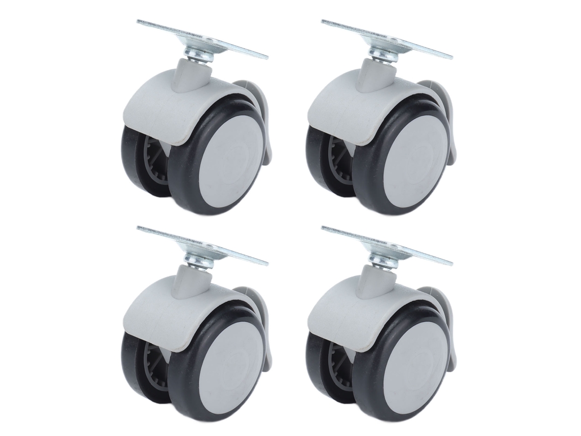 4 Ruedas De Goma De 50 Mm Con Freno Para Sillas, Estantes, Barbacoas Y Accesorios De Muebles.