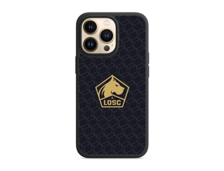 Funda Móvil Oficial Lille Fc para iPhone 13 Pro PHONECASES3D Piel Sintética Negro