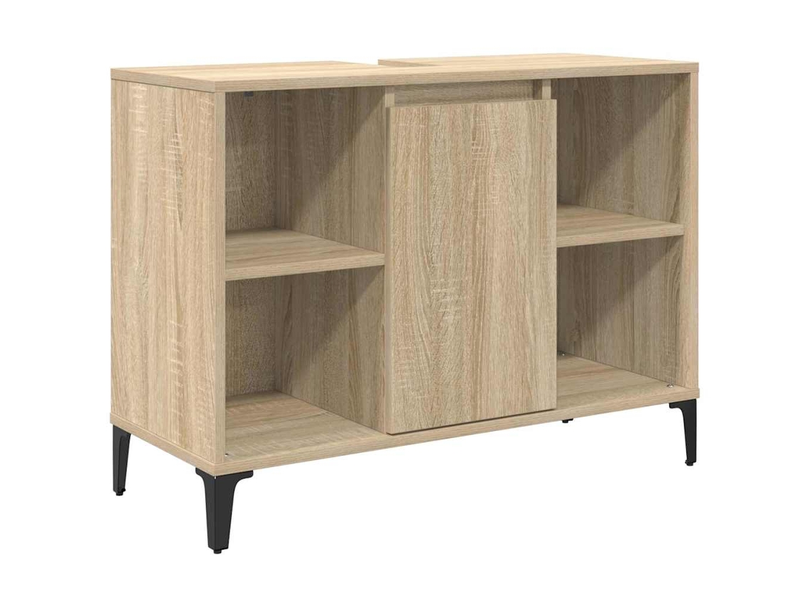 Maison Exclusive - Mueble De Lavabo Con Estante Roble Sonoma 80 X 33 X 60 Cm