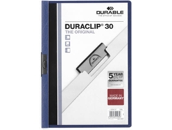 Carpeta DURABLE Duraclip 30 (Azul - 15.6x22.6cm - A4)