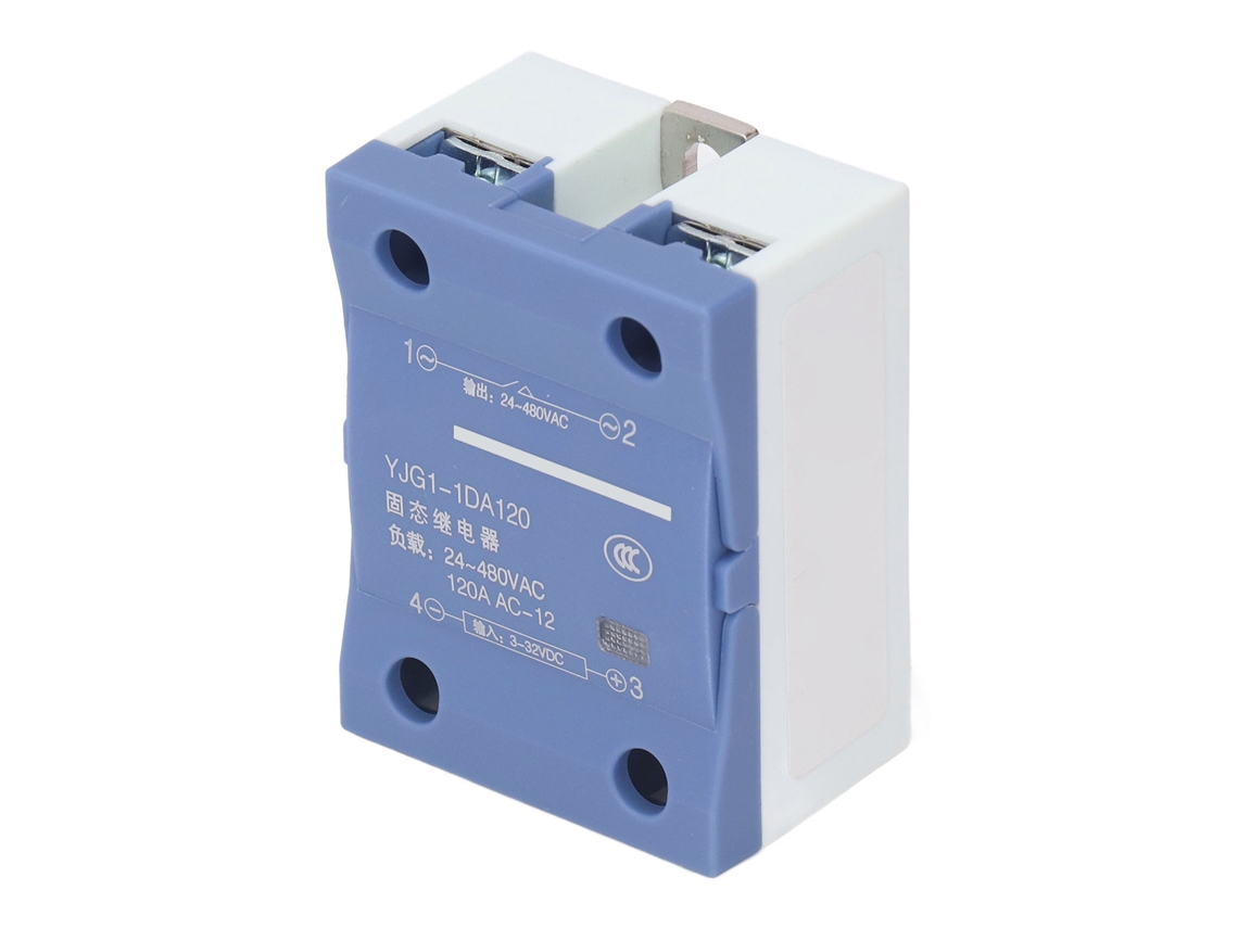 Relé De Estado Sólido Monofásico Dc A Ac Ssr Entrada Dc3‑32v Salida Ac24~480v 120a Yjg1‑1da120