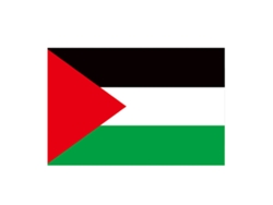 Bandeira Da Palestina Com 2 Olhos De Cobre Cor Viva Poliéster Dobro Costurado Decorativo Exterior 90x150cm