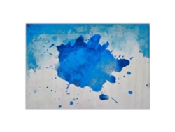Alfombra de pelo corto BELIANI Odalar de Poliéster Azul 140x200