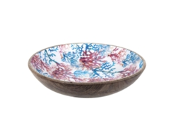 Plato Hondo SIGNES GRIMALT Coral Madera 30x7x30 cm