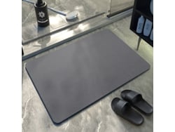Alfombra de Baño LUUCOZK Antideslizantes Absorbentes Decoración Baño Secado Poliéster Negro (80x120cm)
