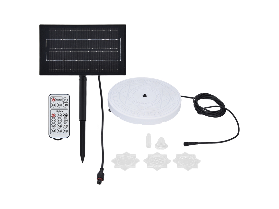 2026-lámpara De Fuente Solar Led Rgb Sumergible Ip66 Impermeable Para Jardín Piscina Exterior
