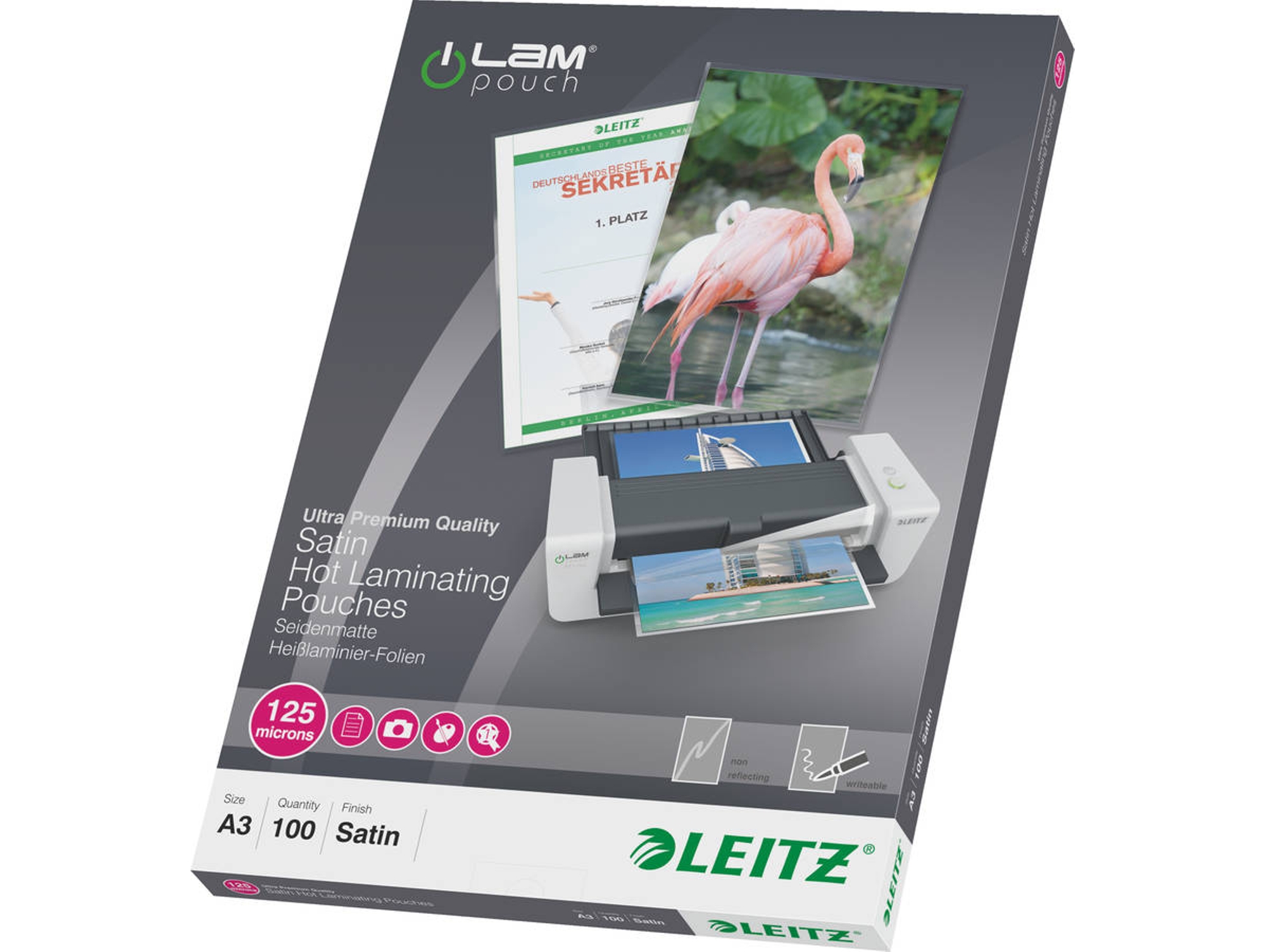 Fundas de Plastificar LEITZ 16924 Transparente (100 un - A3)
