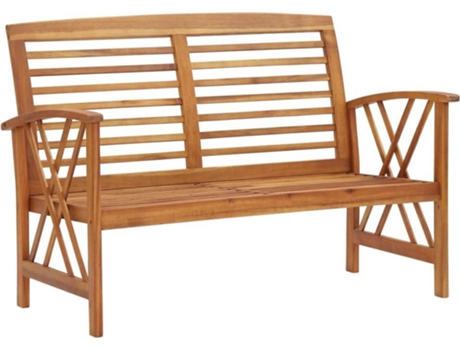 Banco de jardín VIDAXL Marrón Madera (119x67x83 cm)