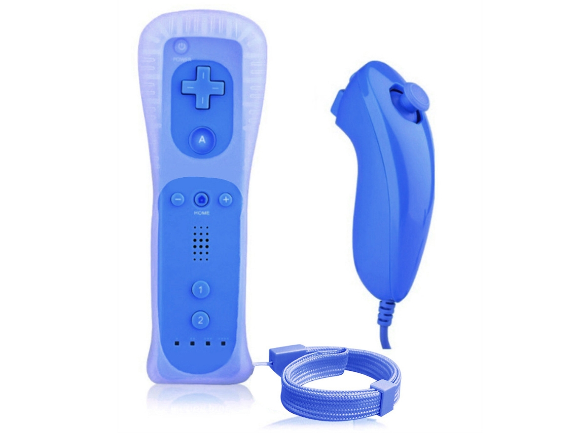 Mando A Distancia Inalámbrico Y Nunchuk Para Consolas De Videojuegos Con Vibración Y Conexión De Largo Alcance.