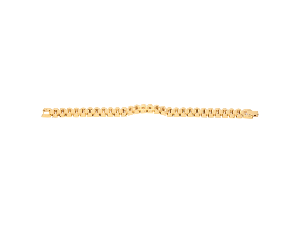 Elegante Pulsera De Acero Inoxidable, Cadena De Mano A La Moda, Joyería De Muñeca Dorada