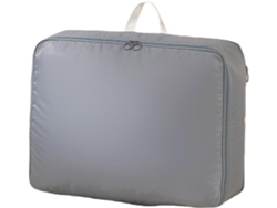 Bolsa de almacenamiento ultracomprimible para chaquetas de plumas, mantas y ropa (gris, talla M para ropa)