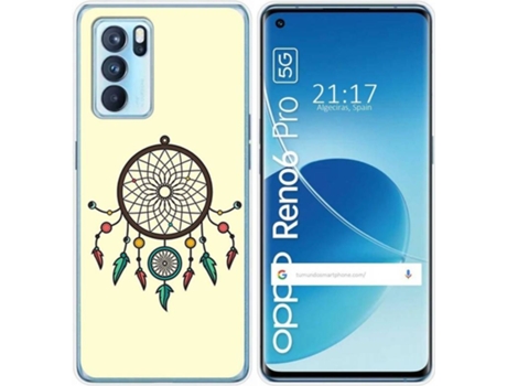 Carcasa Oppo Reno 6 Pro 5G TUMUNDOSMARTPHONE Atrapasueños Multicolor