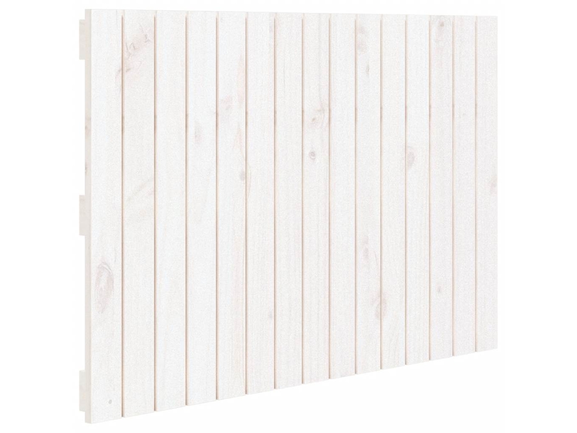 Cabecero de pared de madera maciza de pino, blanco, MAISON EXCLUSIVE (95,5 x 60 cm)