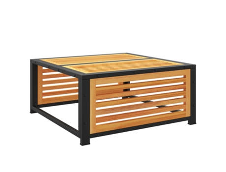 Mesa De Jardín VIDAXL Marrón Madera de acacia (68x68x30 cm)
