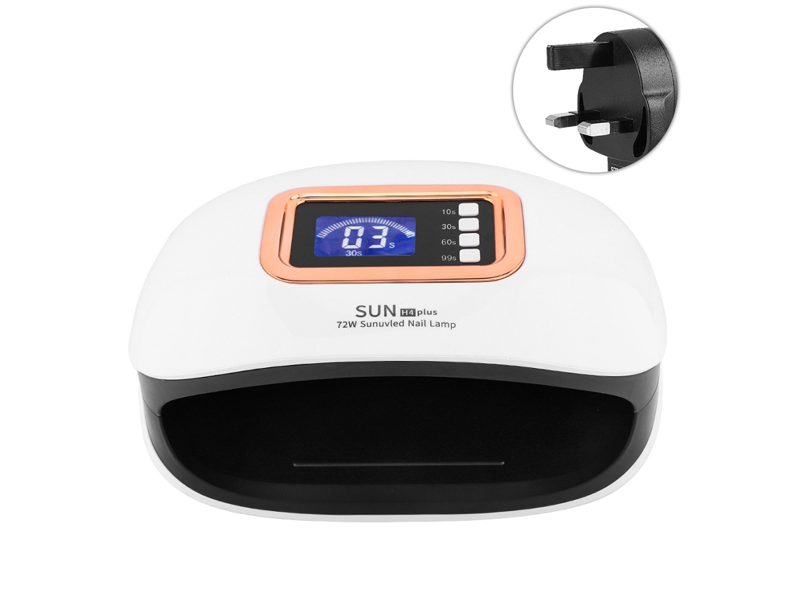 Lámpara De Uñas Led Uv De 72 W Con Sensor Automático Y Temporizador Lcd - Secador De Gel Para Uñas