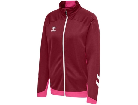 Abrigo para Mujer HUMMEL Lead Poly Rojo para Fitness (XS)