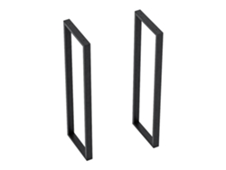 Set de 2 patas para mesa alta Kauniainen acero 87x27cm - Negro [EN.CASA]